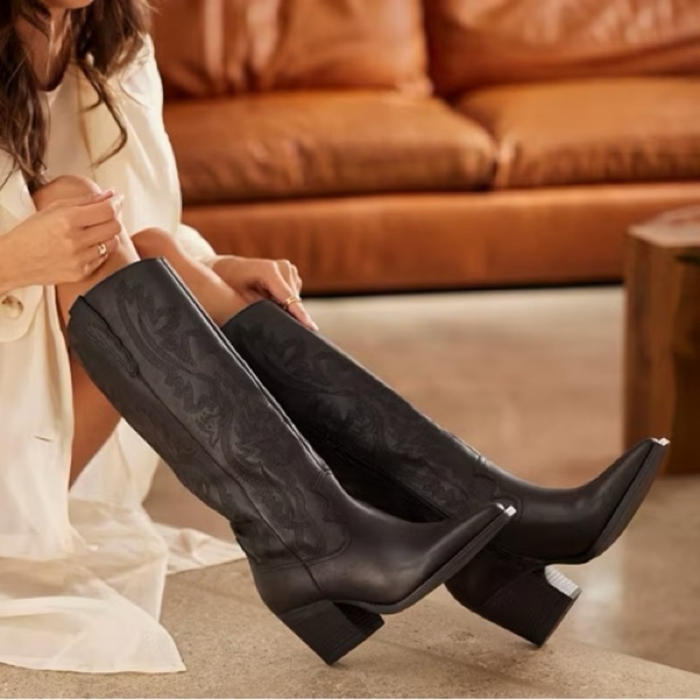 Crown Vintage Sila Western Boot - Black - Picture 4 of 4